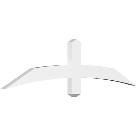 Ekena Millwork Bellingham Architectural Grade PVC Gable Bracket, 60"W x 15"H x 2"D x 4"F, 6/12 Pitch GBP060X15X0204BEL00